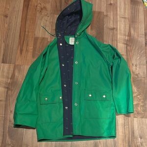 Vintage 1970/1980 reversible WHALE green raincoat FLAW